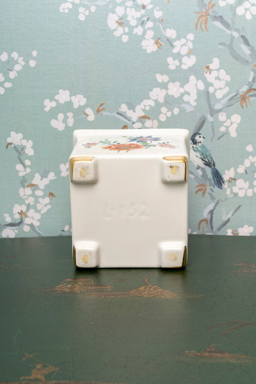 Mid-century Footed Floral Cachepot