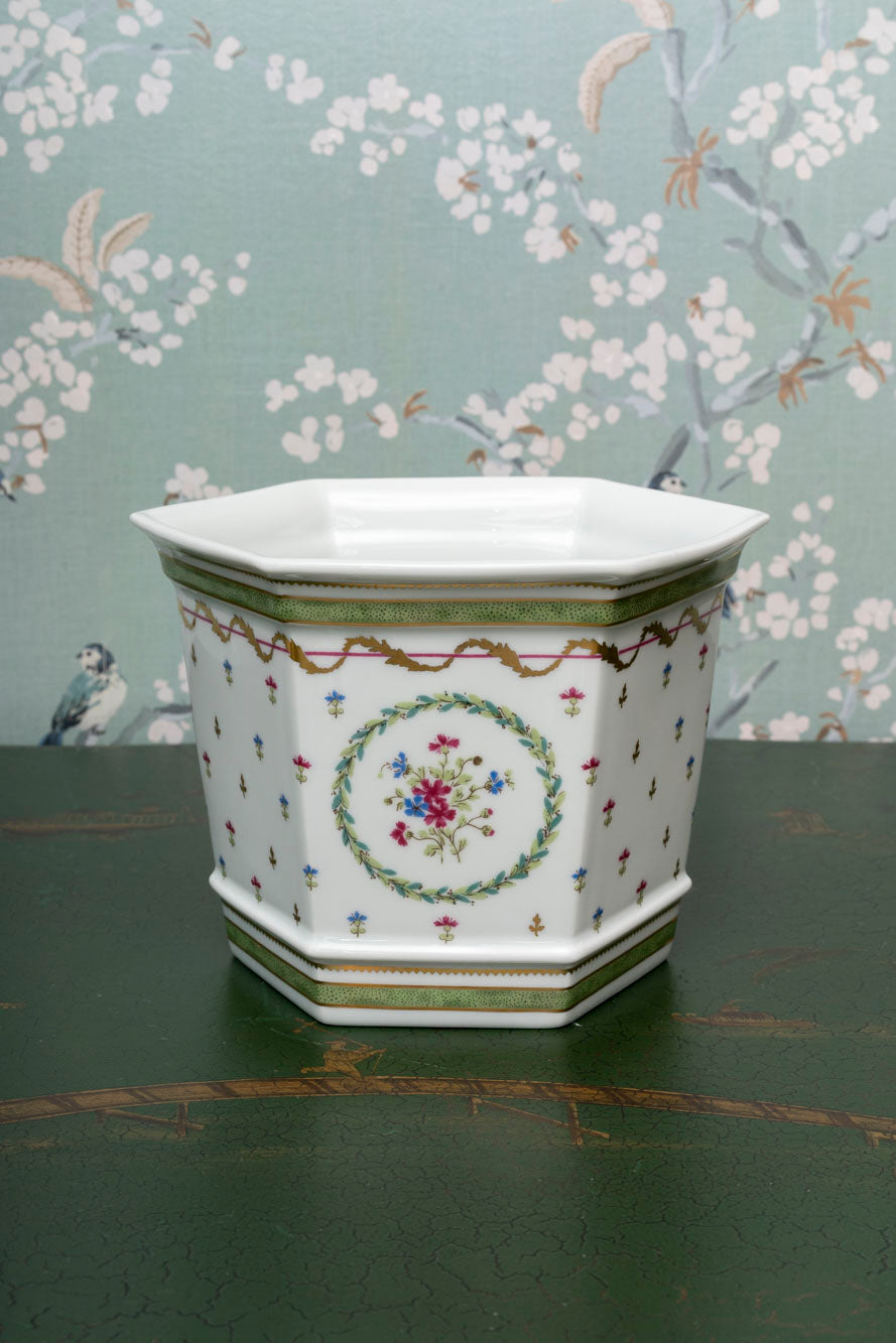 Haviland Vieux Paris Vert Cachepot