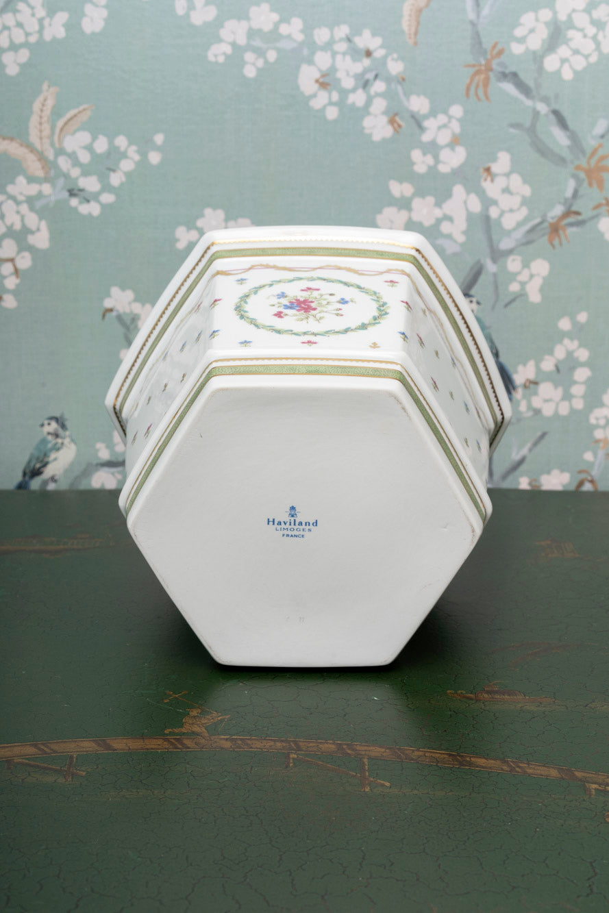 Haviland Vieux Paris Vert Cachepot