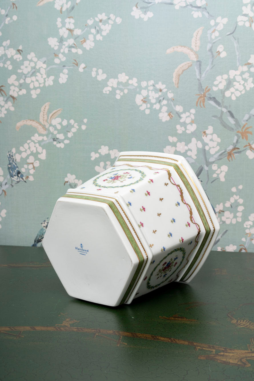 Haviland Vieux Paris Vert Cachepot