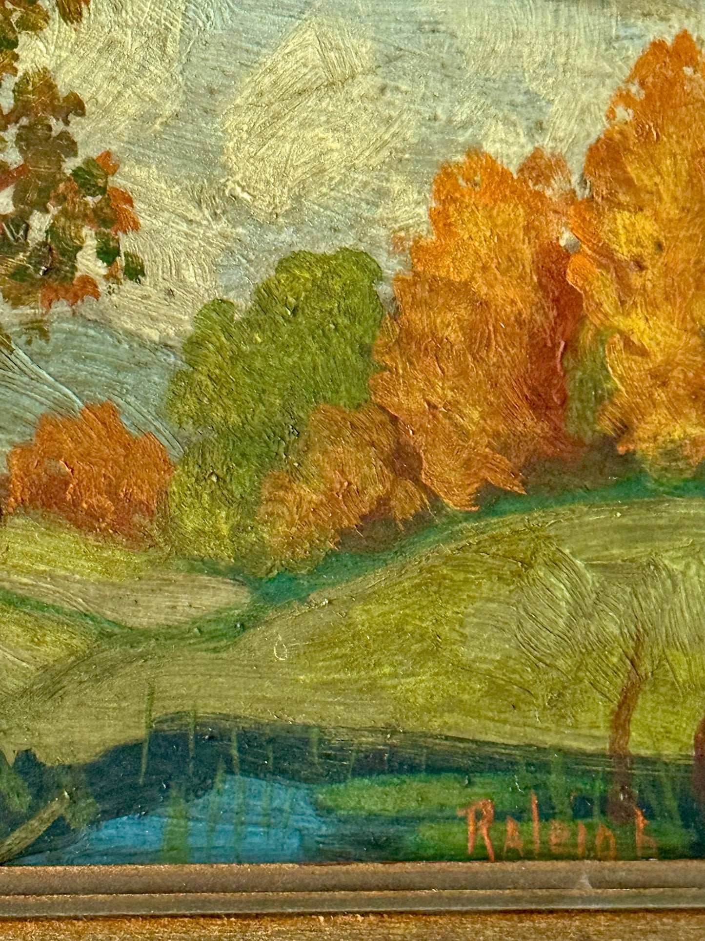 Vintage Raleigh Art Studios Landscape