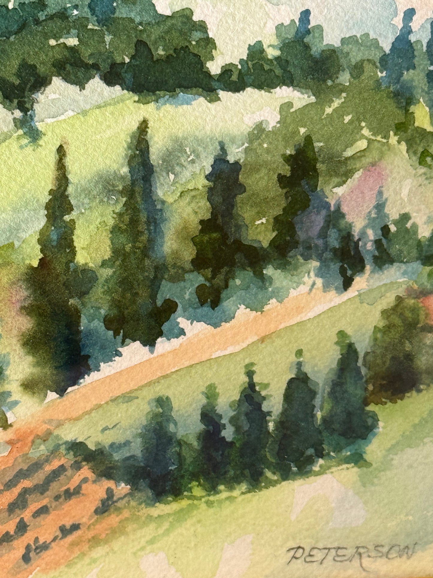 European Countryside Watercolor