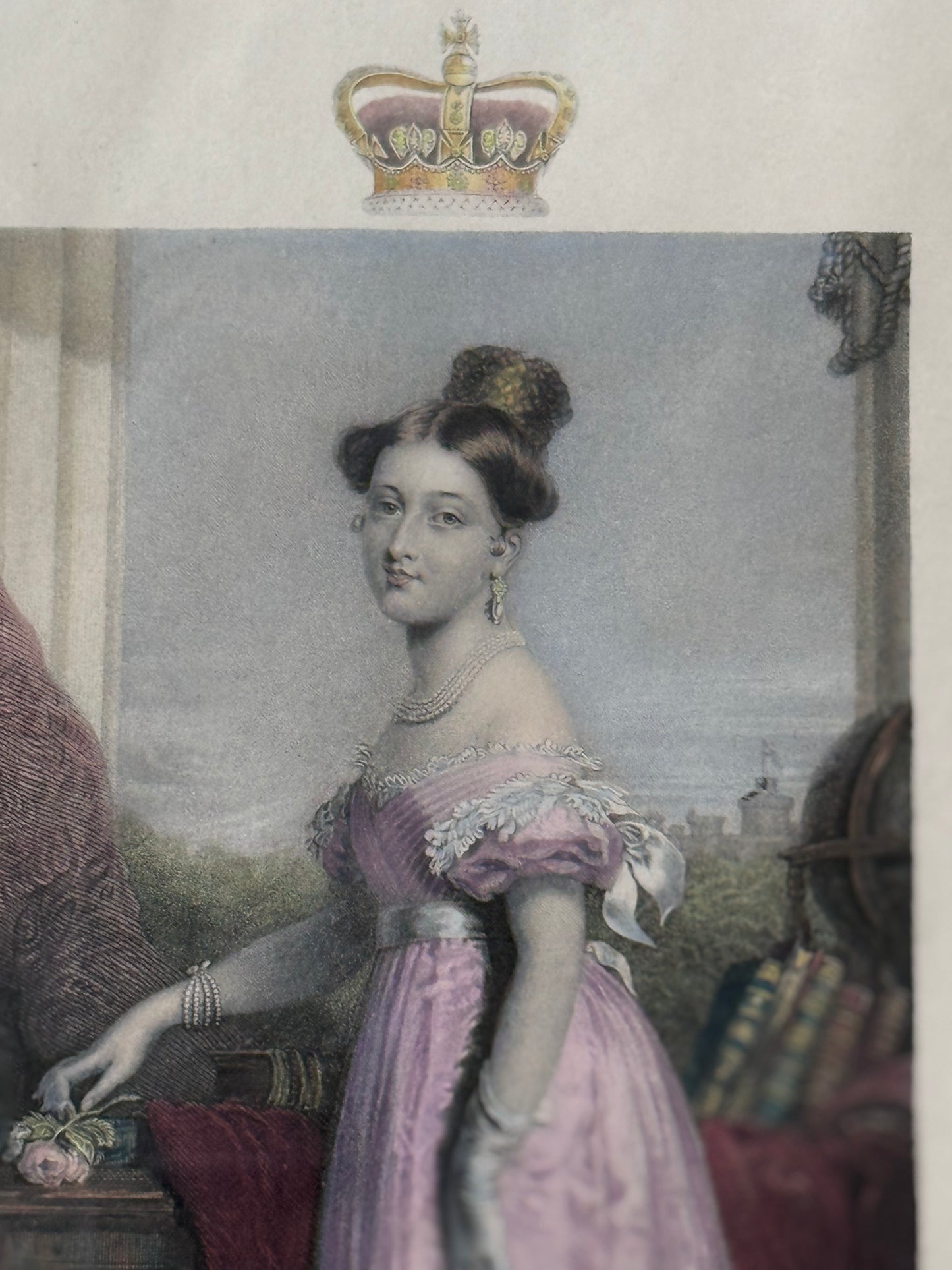 Framed Queen Victoria Engraving
