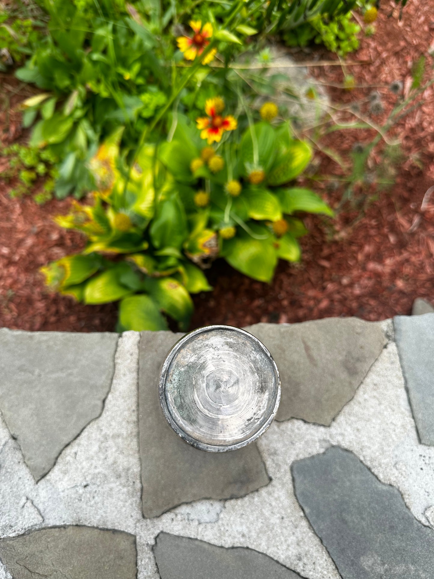 Starburst Antique Brass Lassi Cup
