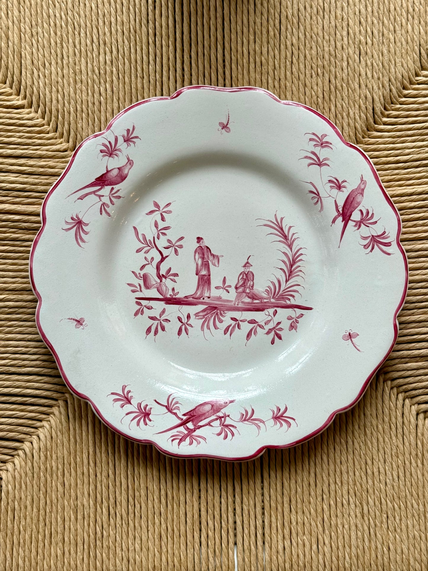 French Faïence Revival Plates in the Veuve Perrin Tradition