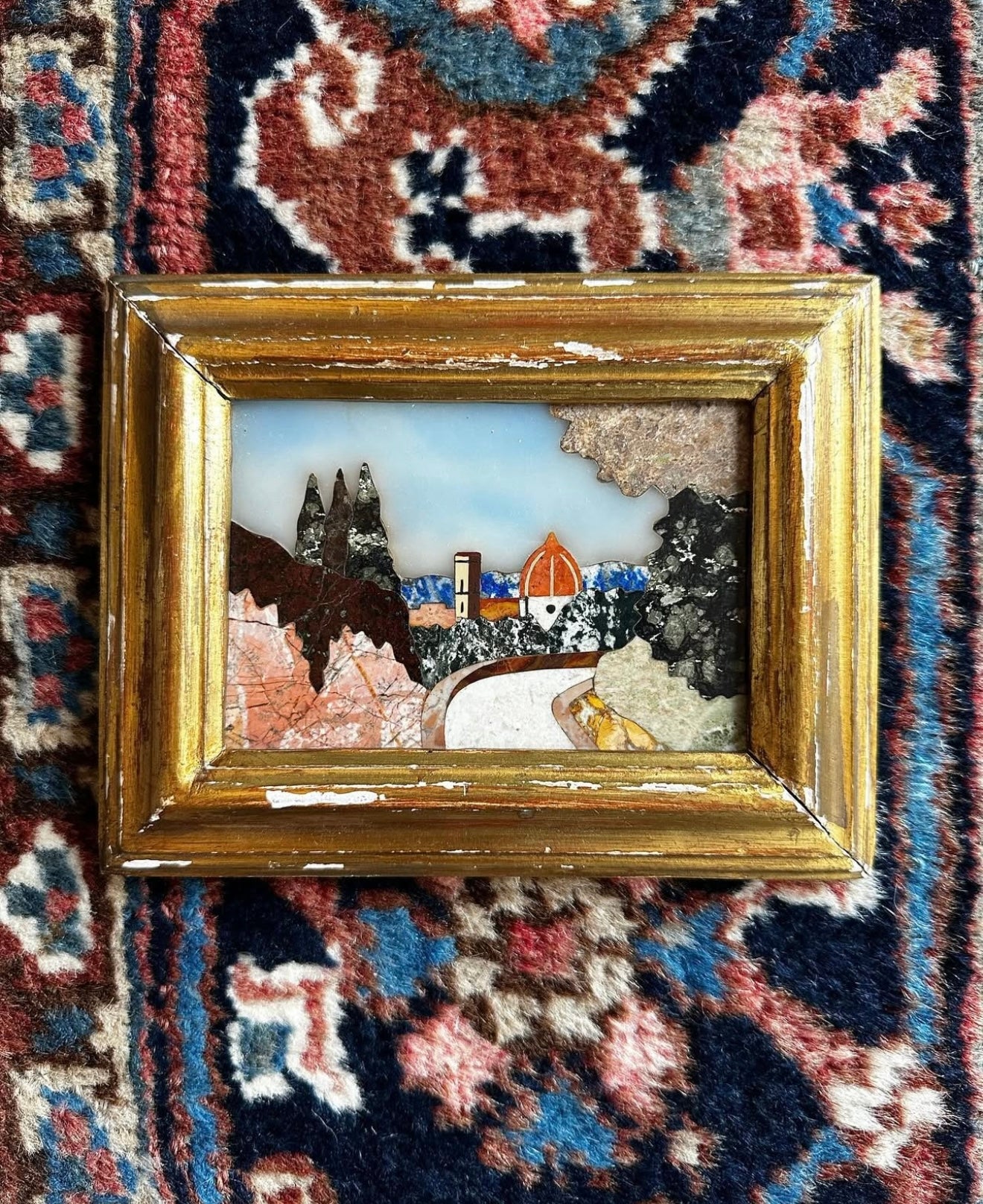 G. Ugolini 天然石モザイク G. Ugolini Pietra Dura Firenze Lanscape – ALEKKA