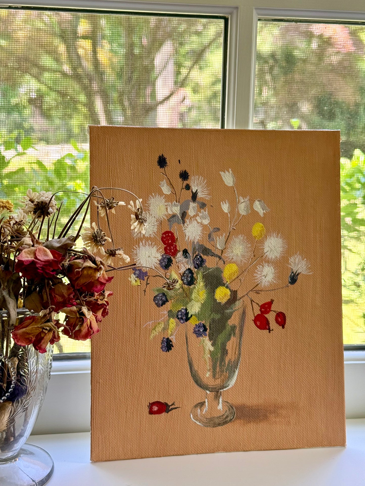 Vintage Wildflower Still Life