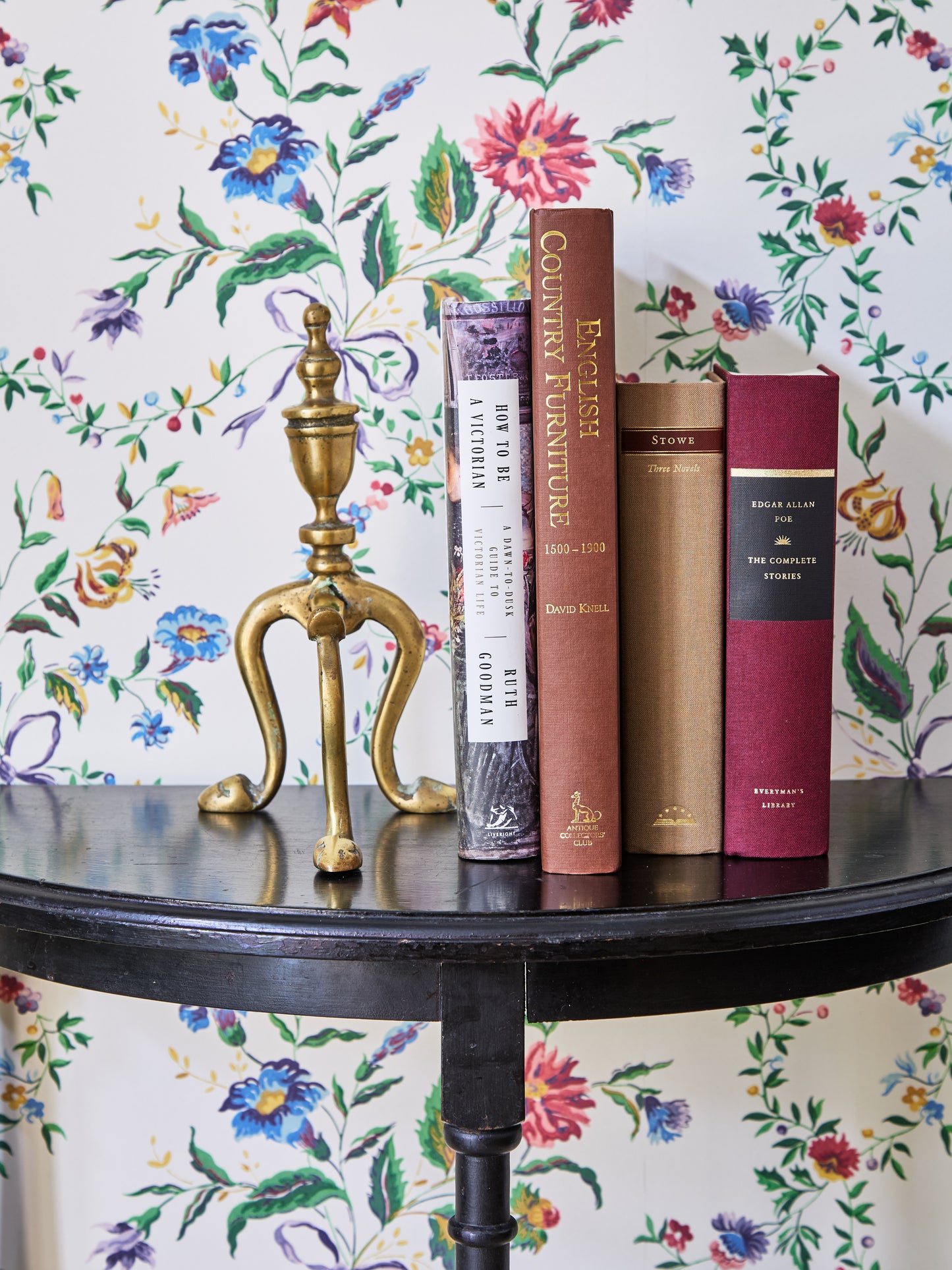 Antique Brass Andirons Bookends