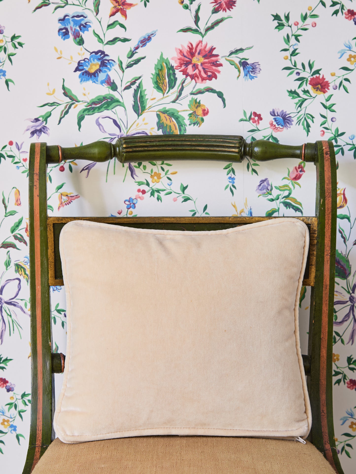Bee Motif Needlepoint Pillow