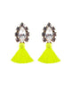 Frieda and Nellie<br>All the Tassel Earring Neon Yellow