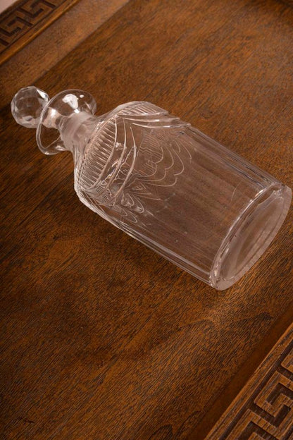 Pair of Antique Cut Crystal Oil & Vinegar Cruets (c. 1890–1910)