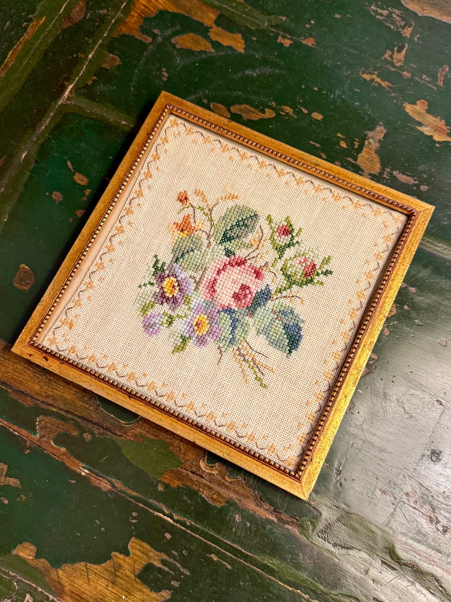 Vintage Petit Point Embroidery