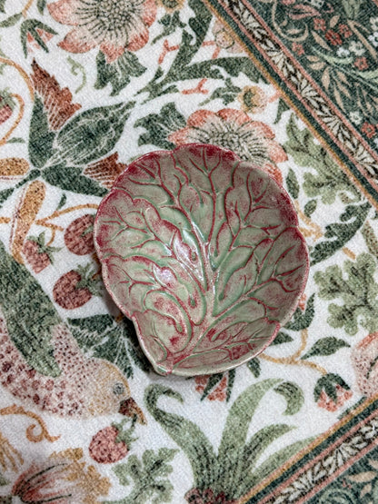 Red and Green 1957 Cabbagewear Bowl