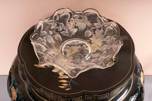 Cambridge Glass Inverted Strawberry Bowl