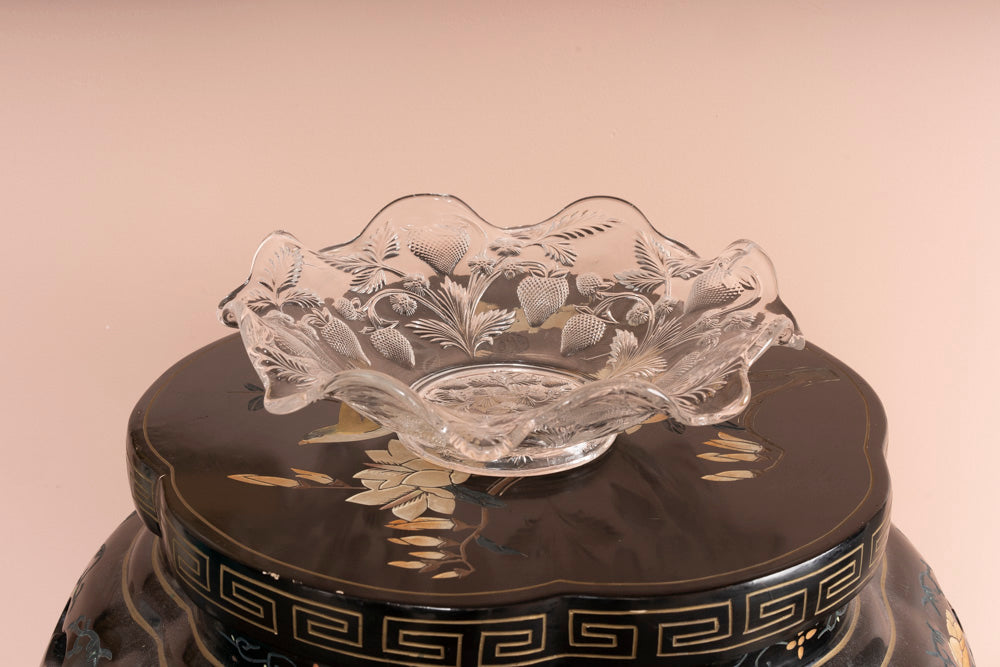 Cambridge Glass Inverted Strawberry Bowl