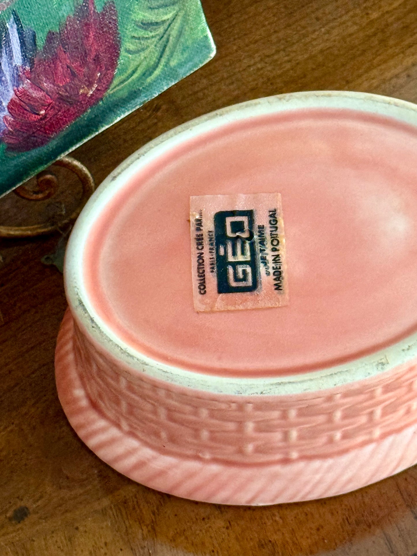 Vintage Géo Paris Portuguese Majolica Fish Terrine Box