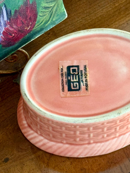 Vintage Géo Paris Portuguese Majolica Fish Terrine Box