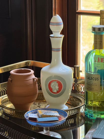 Greco Roman Vintage French Opaline Decanter