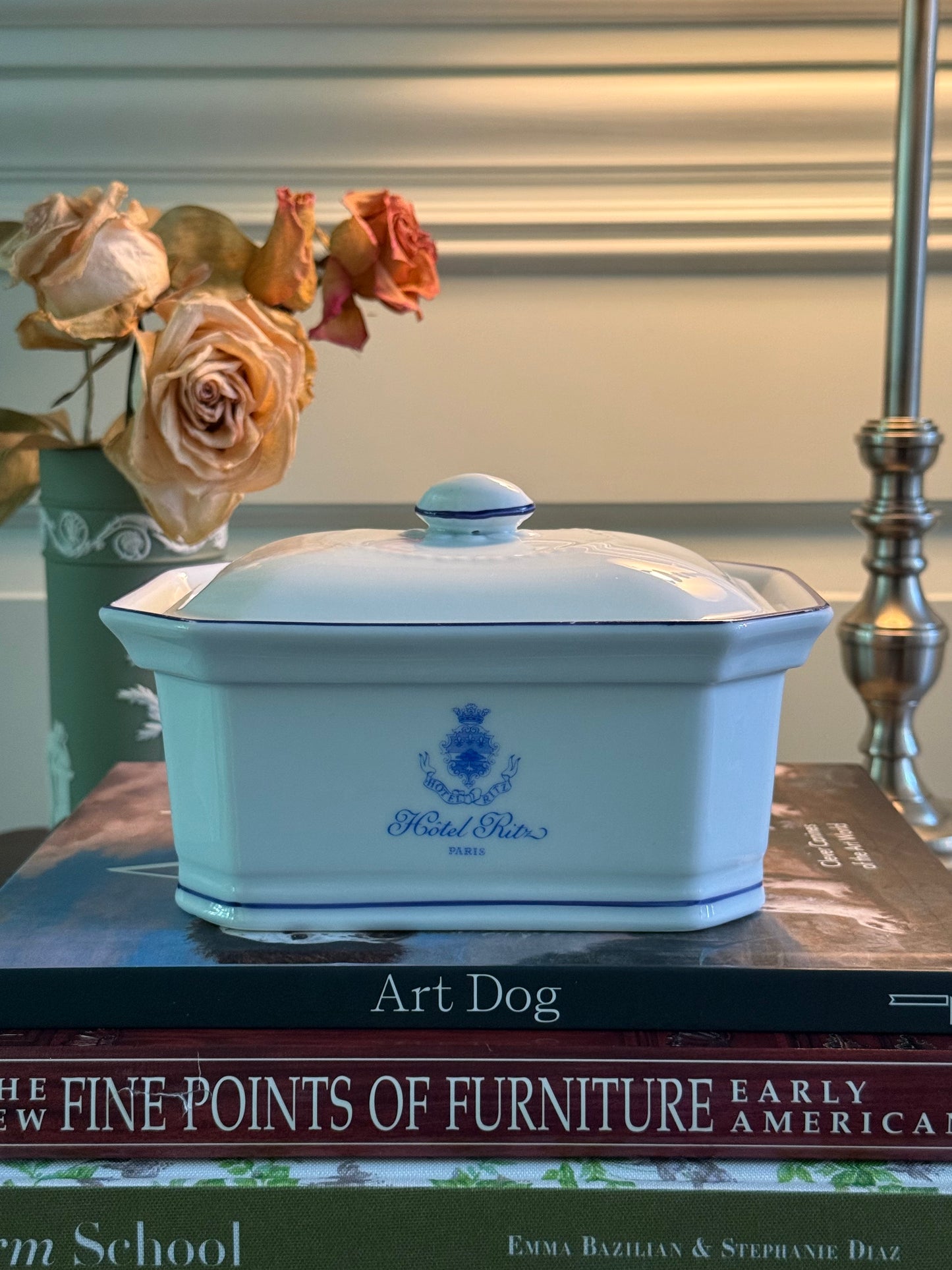 Hotel Ritz Paris Porcelain Lidded Dish