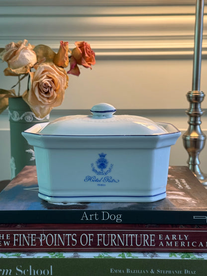Hotel Ritz Paris Porcelain Lidded Dish