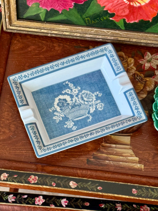 Pierre Frey Paniers Fleuris Blue Catchall