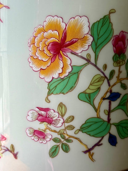 Vintage Porcelain  Chinoiserie Raynaud Limoges Cachepot