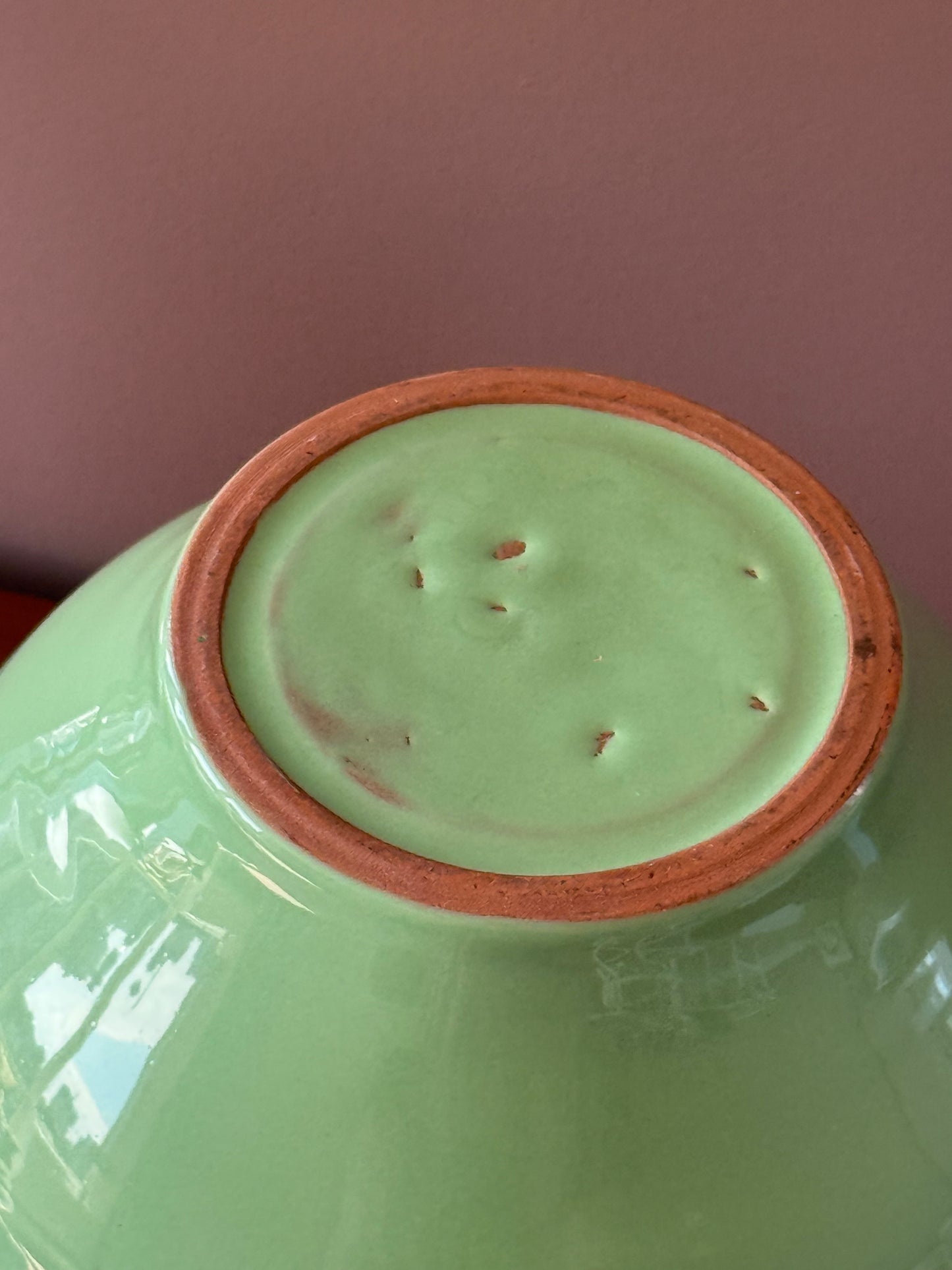 Midcentury Celadon Terracotta Jug