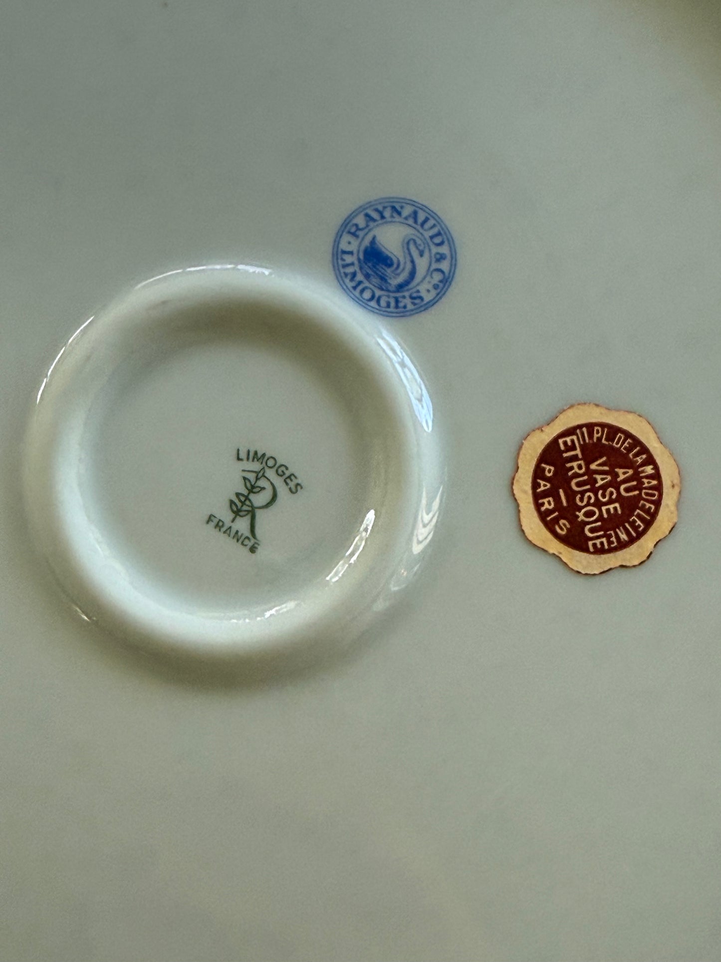 Vintage Porcelain  Chinoiserie Raynaud Limoges Cachepot