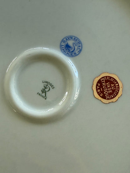 Vintage Porcelain  Chinoiserie Raynaud Limoges Cachepot
