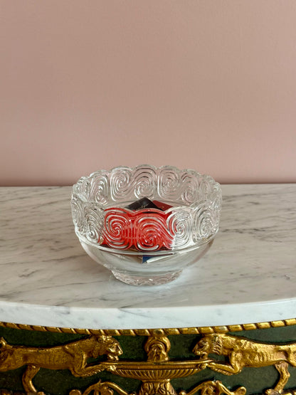 Tiffany & Co.Vintage Scroll Crystal Bowl