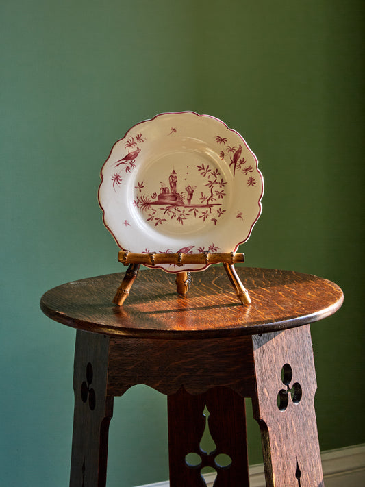 French Faïence Revival Plates in the Veuve Perrin Tradition