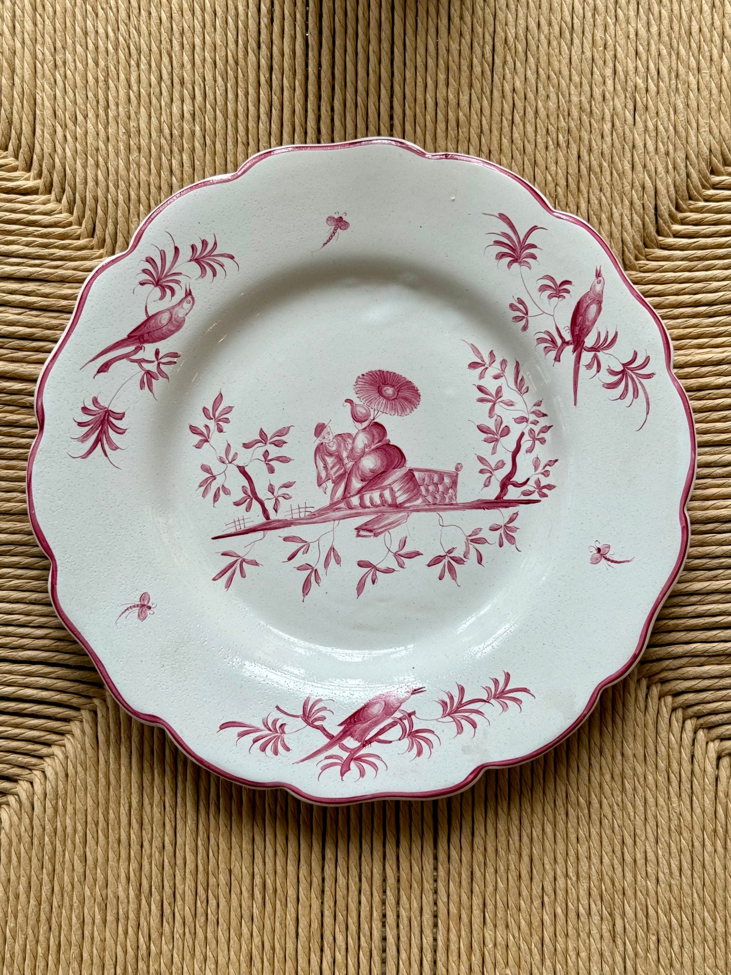French Faïence Revival Plates in the Veuve Perrin Tradition