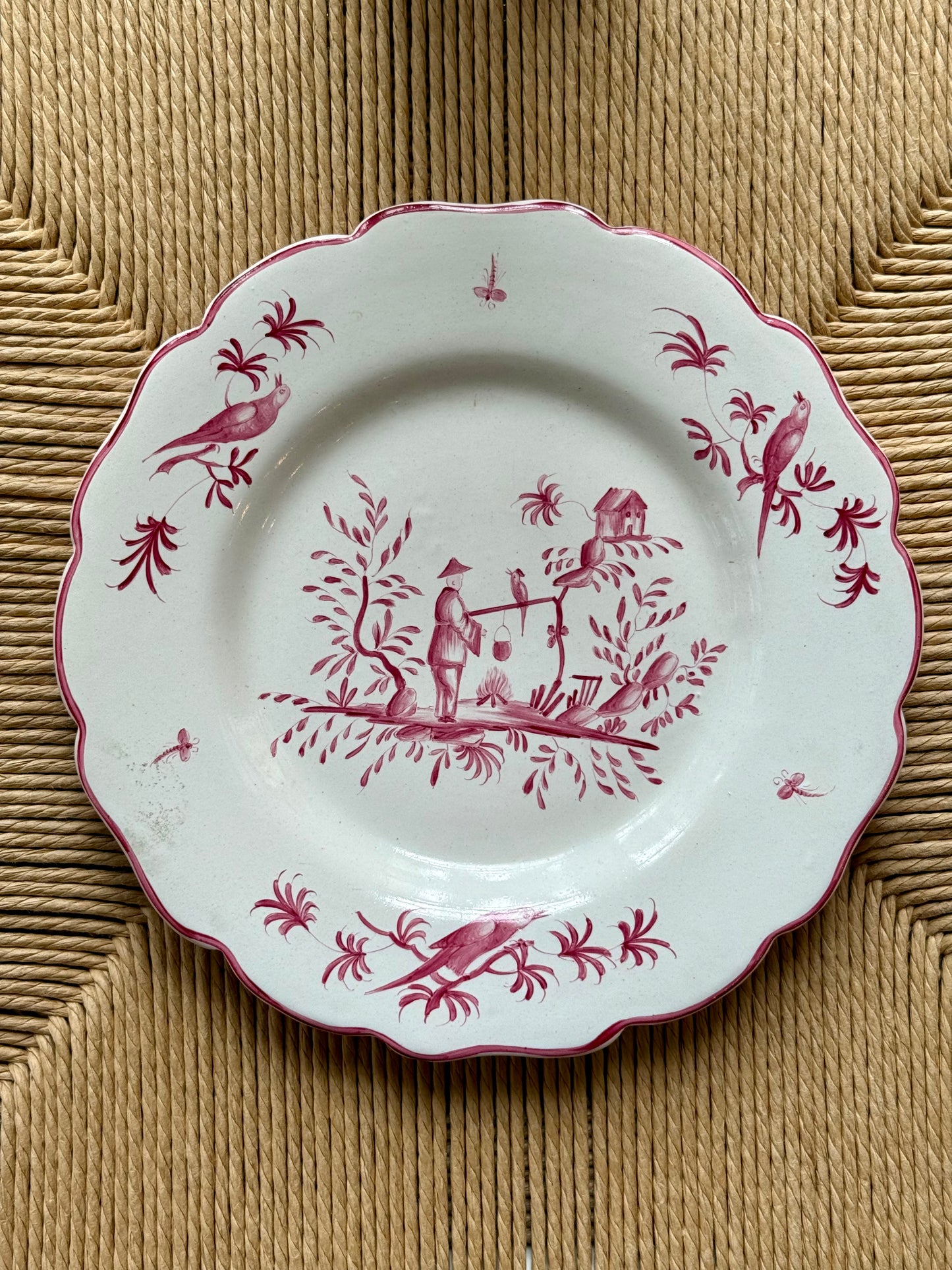 French Faïence Revival Plates in the Veuve Perrin Tradition