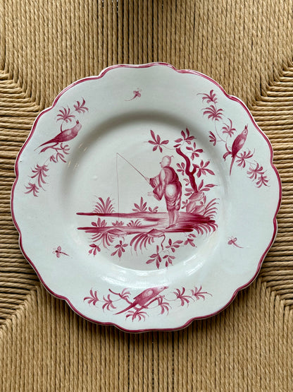 French Faïence Revival Plates in the Veuve Perrin Tradition