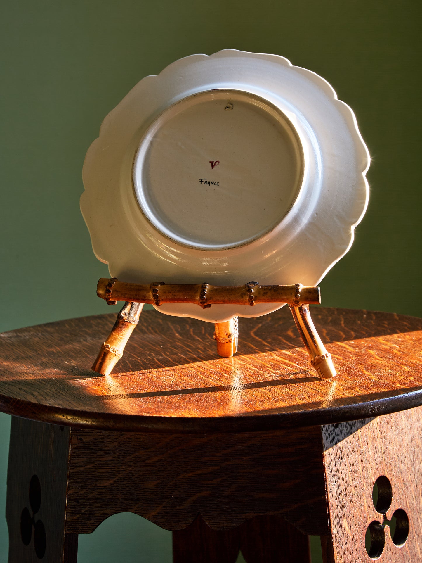 French Faïence Revival Plates in the Veuve Perrin Tradition