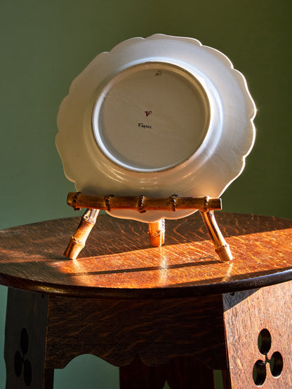 French Faïence Revival Plates in the Veuve Perrin Tradition
