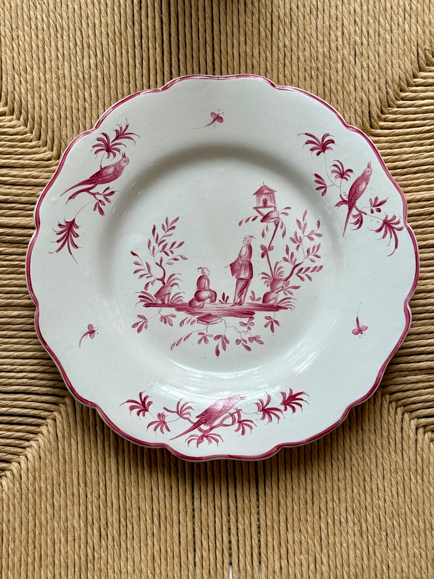 French Faïence Revival Plates in the Veuve Perrin Tradition