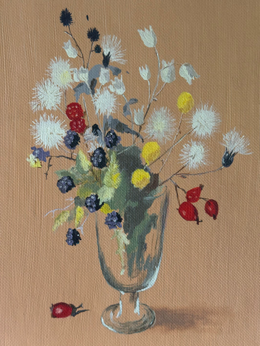 Vintage Wildflower Still Life