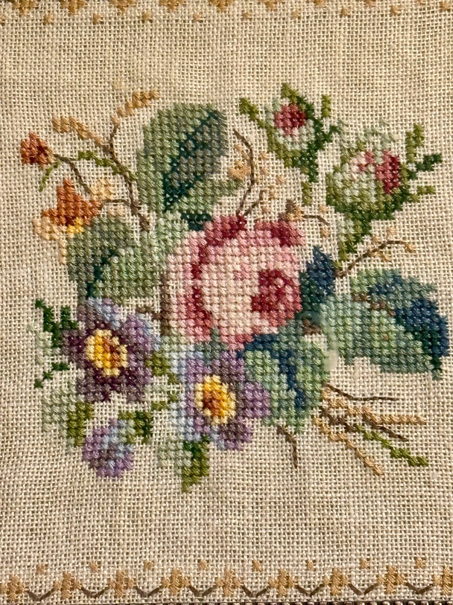 Vintage Petit Point Embroidery
