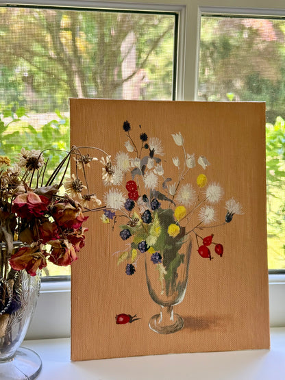 Vintage Wildflower Still Life