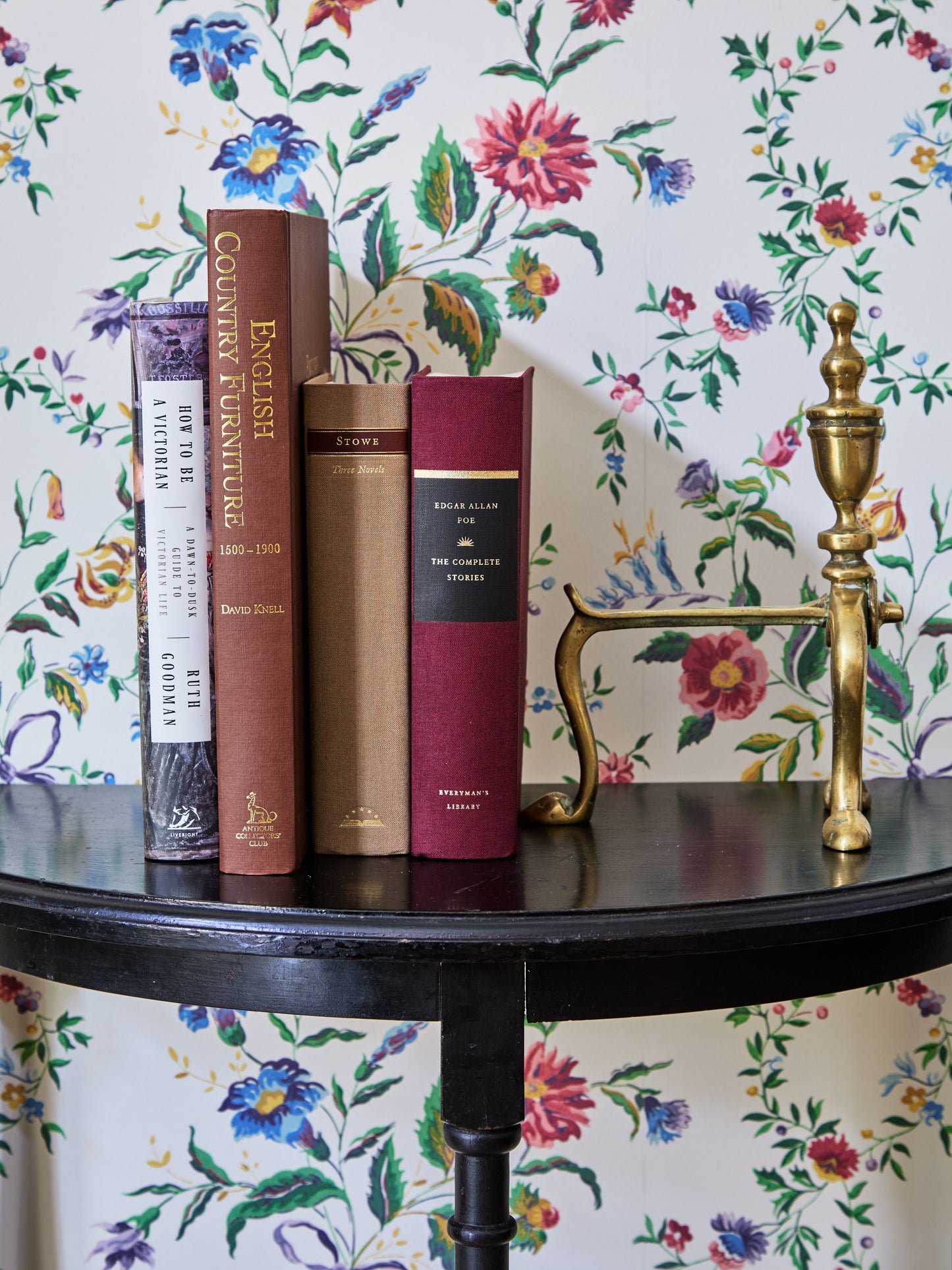 Antique Brass Andirons Bookends