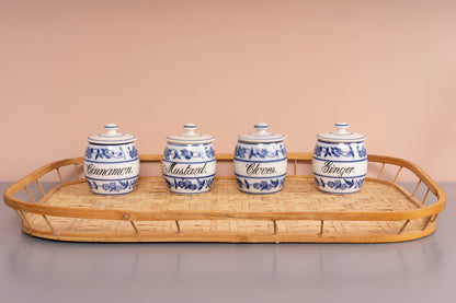 Antique German Porcelain Spice Canisters