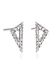 Pave Diamond Right Angle Earring